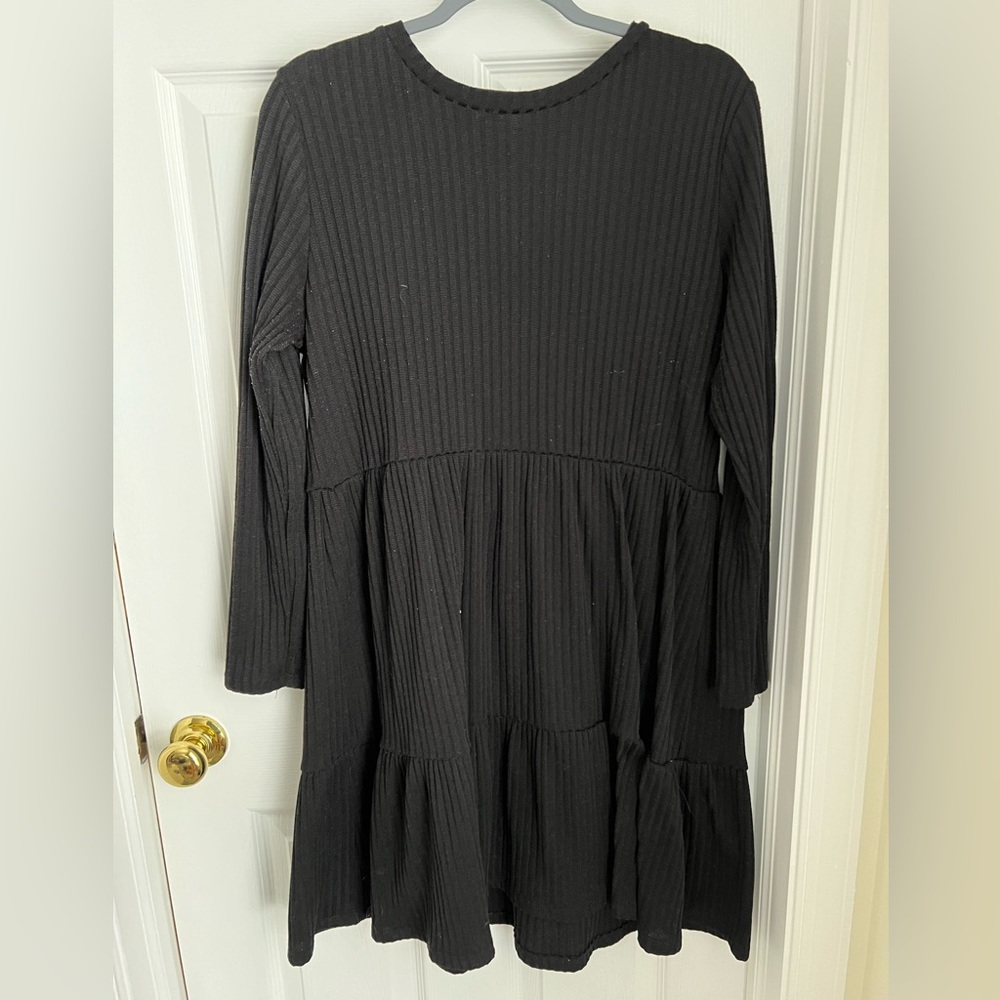 Philosophy long sleeved ribbed knit dress